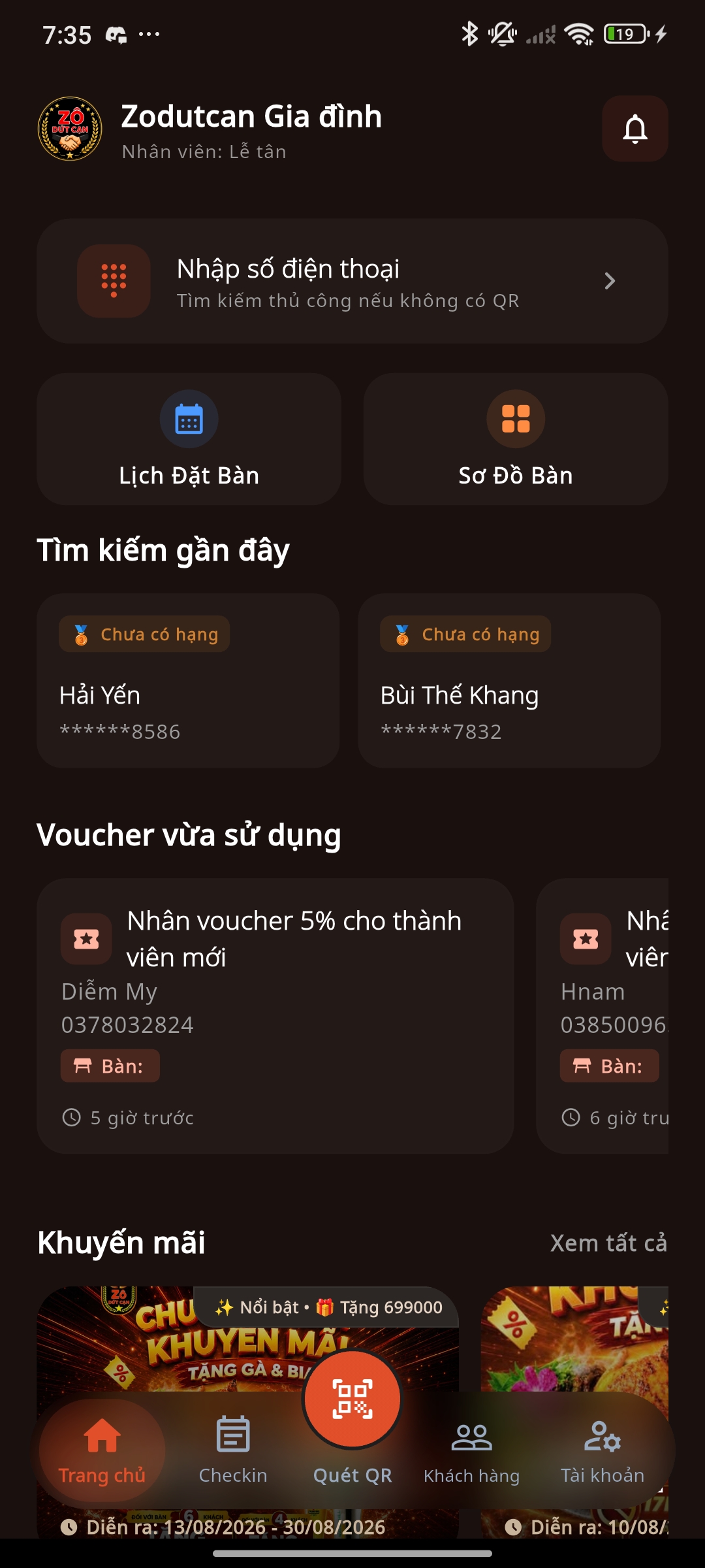 Trang chủ Nhân viên
