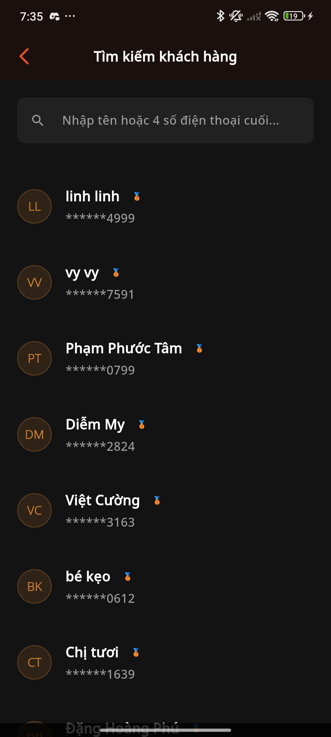 Danh sách Khách Hàng