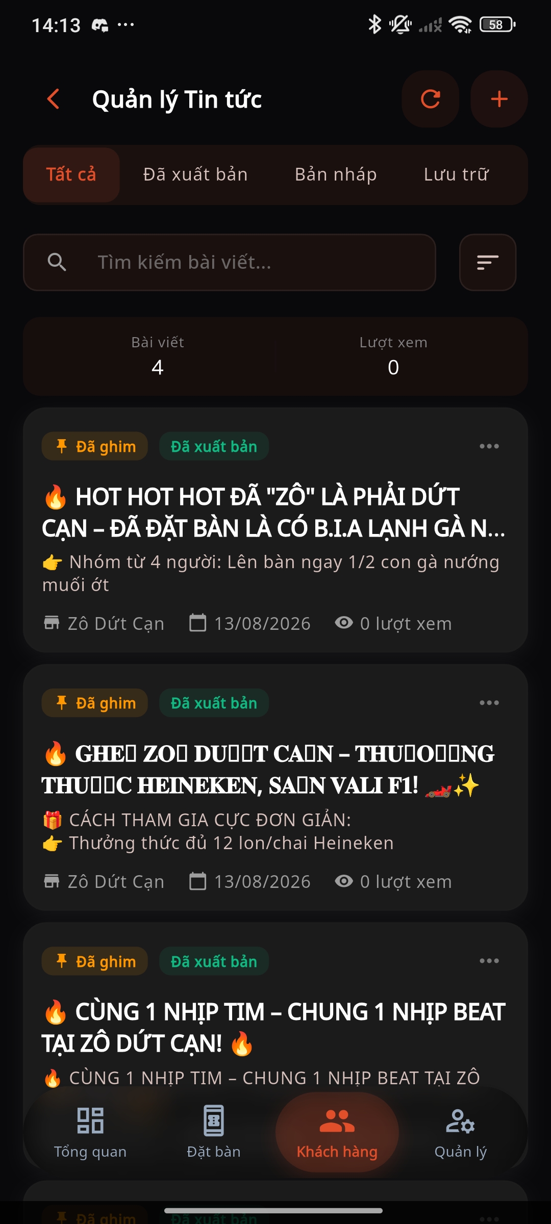 Quản lý tin tức